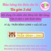 Bảng Tên Học Sinh, Bé Mầm Non In Thêu Yêu Cầu - Ủi Lên Quần Áo, Mũ, Giá 54.000₫ 10
