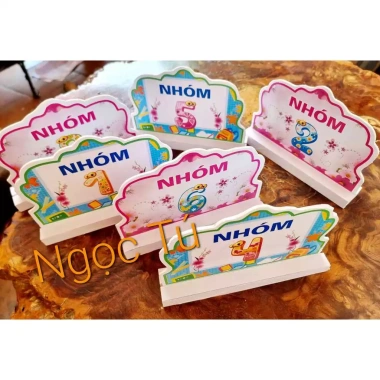 Bảng tên nhóm để bàn Mếch cứng cỡ A5 - 2 mặt, giá ưu đãi 160.000₫ 3