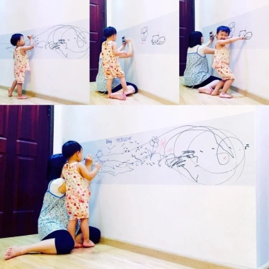 Bảng Thông Minh Dán Tường 60-120cm - Decal Viết Xóa, Học Tập & Họp Văn Phòng, Giá 51.500đ 6