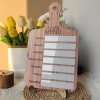 Bảng thực đơn tuần JESJELIU gỗ đa chức năng kèm bút máy lập kế hoạch bữa ăn tủ lạnh - Giảm giá 22% 9