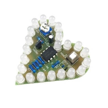 Bảng thực hành ánh sáng trái tim điện tử Analog DIY hàn – giá ưu đãi 56.100₫