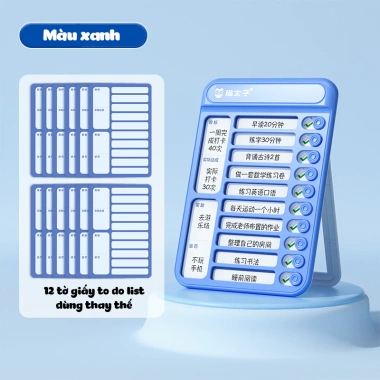 Bảng To-Do List cho bé - Lập kế hoạch, theo dõi học tập, rèn tính kỷ luật, giá ưu đãi 89.000 VND - Chăm học Store 9