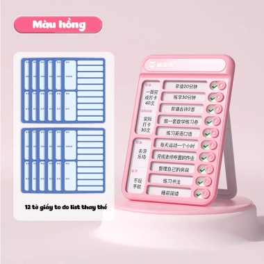 Bảng To-Do List cho bé - Lập kế hoạch, theo dõi học tập, rèn tính kỷ luật, giá ưu đãi 89.000 VND - Chăm học Store 10