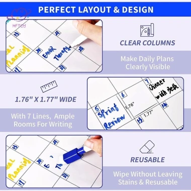 Bảng trắng 35x58 inch xóa được, ngày tháng lớn, kế hoạch cho nhà và văn phòng 6 Bảng trắng 35x58 inch xóa được, ngày tháng lớn, kế hoạch cho nhà và văn phòng 6