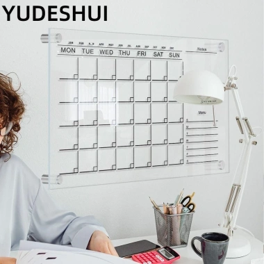 Bảng trắng acrylic YUDESHUI tái sử dụng - Lên kế hoạch tuần, treo tường, giá ưu đãi 213.840 VND