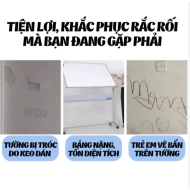 Bảng trắng dán tường không keo, không hại, học bé, họp văn phòng - 22.000 VND