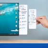 Bảng trắng hai mặt từ tính dán màn hình PC, xóa được, nhắc nhở ghi chú - 170k