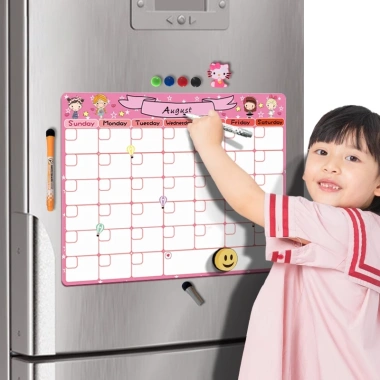 Bảng Trắng Nam Châm A3 Kích Thước Linh Hoạt - Vẽ Thông Điệp Hàng Tuần, Hàng Tháng Cho Tủ Lạnh, Giá 34.100₫ 3
