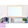 Bảng trắng viền gỗ treo tường kèm dây móc - không từ tính, dùng decor, dạy học, chỉ 49.000đ 2