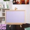 Bảng trắng viền gỗ treo tường kèm dây móc - không từ tính, dùng decor, dạy học, chỉ 49.000đ 6
