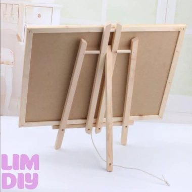 Bảng trắng viền gỗ treo tường kèm dây móc - không từ tính, dùng decor, dạy học, chỉ 49.000đ 7