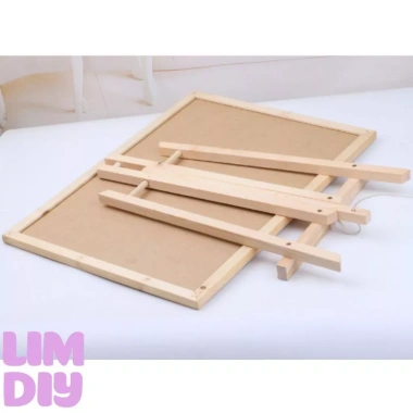 Bảng trắng viền gỗ treo tường kèm dây móc - không từ tính, dùng decor, dạy học, chỉ 49.000đ 8