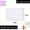 Bảng trắng viền gỗ treo tường kèm dây móc - không từ tính, dùng decor, dạy học, chỉ 49.000đ 10