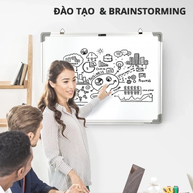 Bảng Trắng Viền Nhôm 20x30 45x30 45x60cm - Tặng Bút & Lau Bảng, Giá 62.900₫