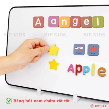 Bảng từ cầm tay BIP KIDS 2 mặt, từ tính, kèm giá đỡ, tặng 10 phụ kiện - Giá ưu đãi 129k 8