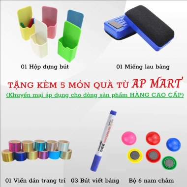 Bảng từ dán tường AP MART - Bảng nam châm viết bút lông có/không dòng kẻ, 263.000 VND