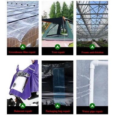 Băng tự dính PE 10m cho nhà kính, sân vườn – Chống UV, chống thấm, bảo vệ dụng cụ, giá 53.697₫ 7