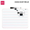 Bảng Từ Kẻ Trắng Mini Deli 2 Mặt - Nhỏ Gọn, Dễ Dùng, Tặng Bút Lông & Đầu Xóa, Giá 80.000đ 7