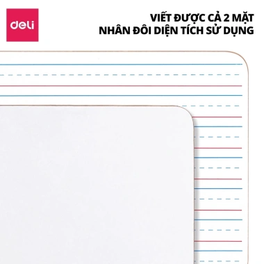 Bảng Từ Mini Hai Mặt Dòng Kẻ 30x21cm - Kèm Bút Lông & Đầu Xóa - Giá ưu đãi 80k
