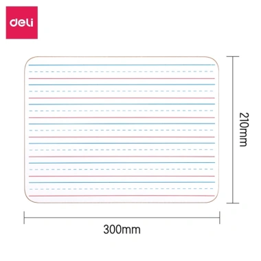 Bảng Từ Mini Hai Mặt Dòng Kẻ 30x21cm - Kèm Bút Lông & Đầu Xóa - Giá ưu đãi 80k