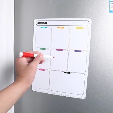 Bảng từ tính 28x21cm - Thông báo tủ lạnh, bảng trắng xóa được, quản lý lịch trình ngày & kế hoạch tháng - Giá 48,602₫ 4