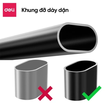 Bảng Từ Trắng 2 Mặt Deli Flipchart Di Động Điều Chỉnh Cao Tiện Dụng Văn Phòng 6
