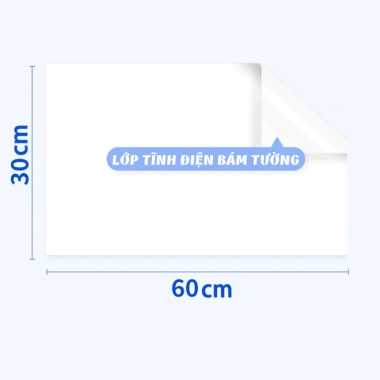 Bảng Từ Trắng Dán Tường Tĩnh Điện Không Keo - Học Tập, Họp Văn Phòng, Giá 30.000đ