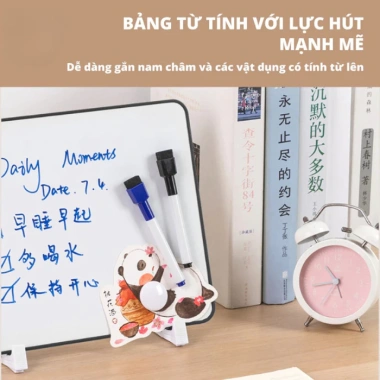Bảng Từ Trắng Mini Cầm Tay - Ghi Chú, Học Tập, Xoá Dễ, Nam Châm - 27.000 VND
