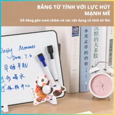 Bảng Từ Trắng Mini Ghi Chú Học Tập, Viết Bút Lông Xoá, Có Nam Châm Hút, Giá 145.900₫ 2