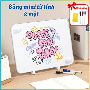 Bảng Từ Trắng Mini Ghi Chú Học Tập, Viết Bút Lông Xoá, Có Nam Châm Hút, Giá 145.900₫ 8