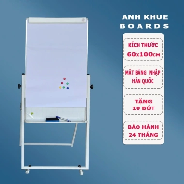 Bảng từ trắng viết bút lông Flipchart gập gọn - kèm A1/A0, bút, bông lau - 950.000 VND 6