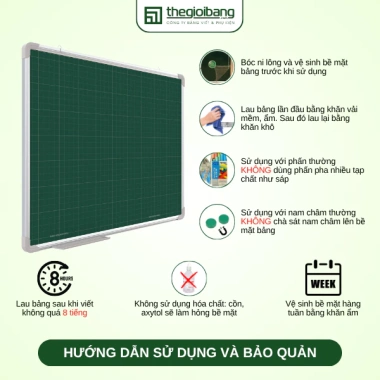 Bảng từ xanh Easyboard Tân Hà ô ly tiểu học 2x2 - 40x60/60x80/60x100/80x120 cm, viết phấn, tặng phụ kiện 5 Bảng từ xanh Easyboard Tân Hà ô ly tiểu học 2x2 - 40x60/60x80/60x100/80x120 cm, viết phấn, tặng phụ kiện 5