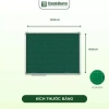 Bảng từ xanh Easyboard Tân Hà ô ly tiểu học 2x2 - 40x60/60x80/60x100/80x120 cm, viết phấn, tặng phụ kiện 10