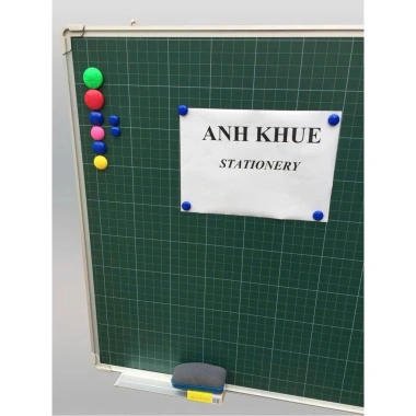 Bảng từ xanh Hàn Quốc 80x120cm (ô ly) - Tặng nam châm và hộp phấn, giảm còn 374.100đ 2