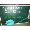 Bảng từ xanh viết phấn kẻ ô ly tiểu học 80x120cm kèm nam châm và lau bảng - Giá ưu đãi 565.000₫