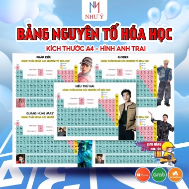 Bảng Tuần Hoàn Hóa Học Quang Hùng, Jsol, Negav, CaptainBoy, Rhyder - Giá chỉ 18.000đ 2