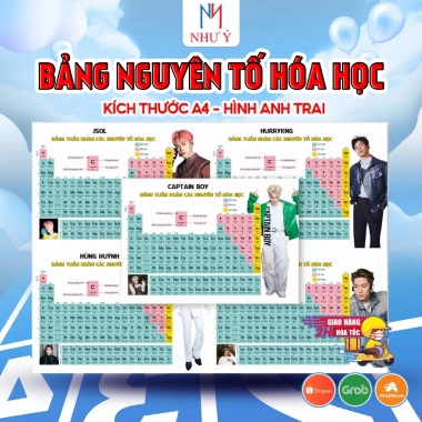 Bảng Tuần Hoàn Hóa Học Quang Hùng, Jsol, Negav, CaptainBoy, Rhyder - Giá chỉ 18.000đ 3