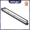 Bảng vá UTP ZoeRax 1U 24 cổng Cat6/5E/5 RJ45 19 inch, nắp sau tháo rời, hỗ trợ 24 cáp mạng chèn - Giá chỉ 272.140₫ 9