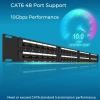 Bảng vá ZoeRax 48 cổng Cat6 10G UTP 19 inch Wallmount Rackmount 2U - Hiệu năng Ethernet cao, giá 1.056.000₫ 2