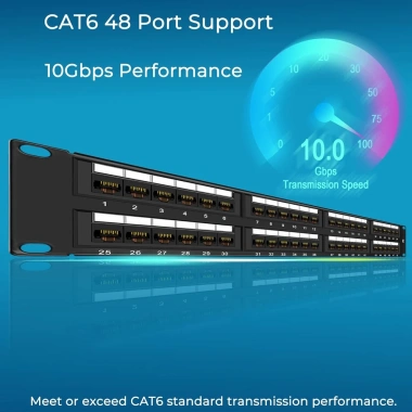 Bảng vá ZoeRax 48 cổng Cat6 10G UTP 19 inch Wallmount Rackmount 2U - Hiệu năng Ethernet cao, giá 1.056.000₫ 2 Bảng vá ZoeRax 48 cổng Cat6 10G UTP 19 inch Wallmount Rackmount 2U - Hiệu năng Ethernet cao, giá 1.056.000₫ 2