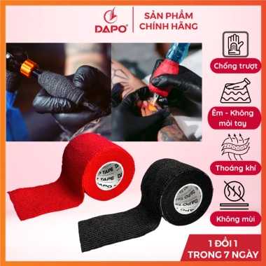 Băng Vải Cuốn Tay Cầm Máy Phun Xăm Dapo Tape – Chống Trượt Cao Cấp, Cầm Êm Không Mỏi Tay, Giá ưu đãi 84.999₫ Băng Vải Cuốn Tay Cầm Máy Phun Xăm Dapo Tape – Chống Trượt Cao Cấp, Cầm Êm Không Mỏi Tay, Giá ưu đãi 84.999₫
