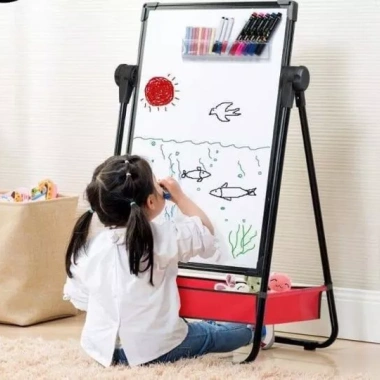 Bảng vẽ 2 mặt gắn nam châm 48x53cm - Giá xả kho 395k, giảm mạnh từ 509.550 3