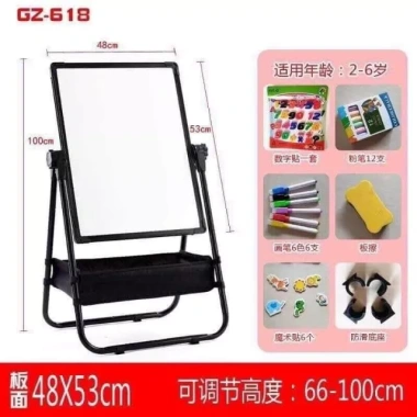 Bảng vẽ 2 mặt gắn nam châm 48x53cm - Giá xả kho 395k, giảm mạnh từ 509.550 4
