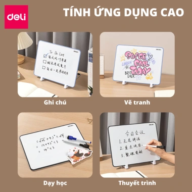 Bảng Vẽ 2 Mặt Học Sinh - Viết Bút Lông Xóa Được, Bảng Từ Kích Thước, Giá 95k