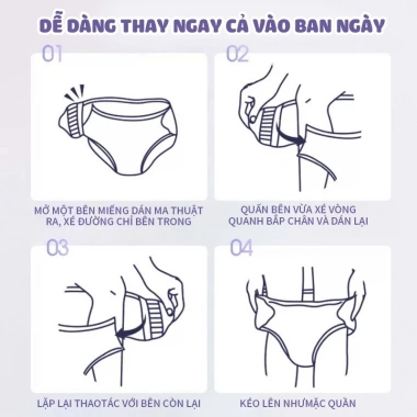 Băng vệ sinh ban ngày dạng quần probiotic Misecr - 5 miếng, không cần cởi quần, giảm còn 42.000 VND 4