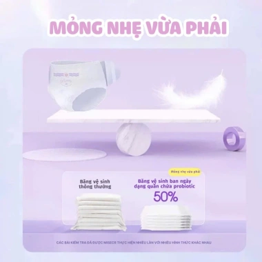 Băng vệ sinh ban ngày dạng quần probiotic Misecr - 5 miếng, không cần cởi quần, giảm còn 42.000 VND 6