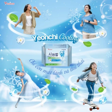 Băng vệ sinh ban ngày Yeonchi Cooling thoáng khí bạc hà, dưỡng da hoa cúc Chamomiles, giá 83.000₫ 4