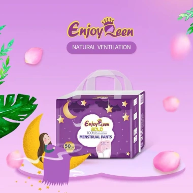 Băng vệ sinh dạng quần Enjjoy Lady 50 miếng, bao bì tím, túi riêng, size 30, 90kg - 150.000₫
