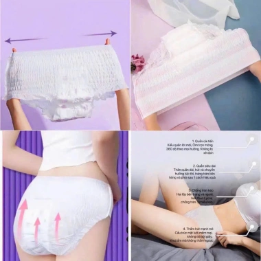 Băng vệ sinh dạng quần Enjjoy Lady tím túi riêng size 75kg 50 miếng 89.000 VND 2 Băng vệ sinh dạng quần Enjjoy Lady tím túi riêng size 75kg 50 miếng 89.000 VND 2
