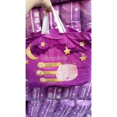 Băng vệ sinh dạng quần Enjoy Lady 50 miếng, túi riêng, bao bì tím, size 30-70kg - Giá ưu đãi 122.550₫ 10 Băng vệ sinh dạng quần Enjoy Lady 50 miếng, túi riêng, bao bì tím, size 30-70kg - Giá ưu đãi 122.550₫ 10
